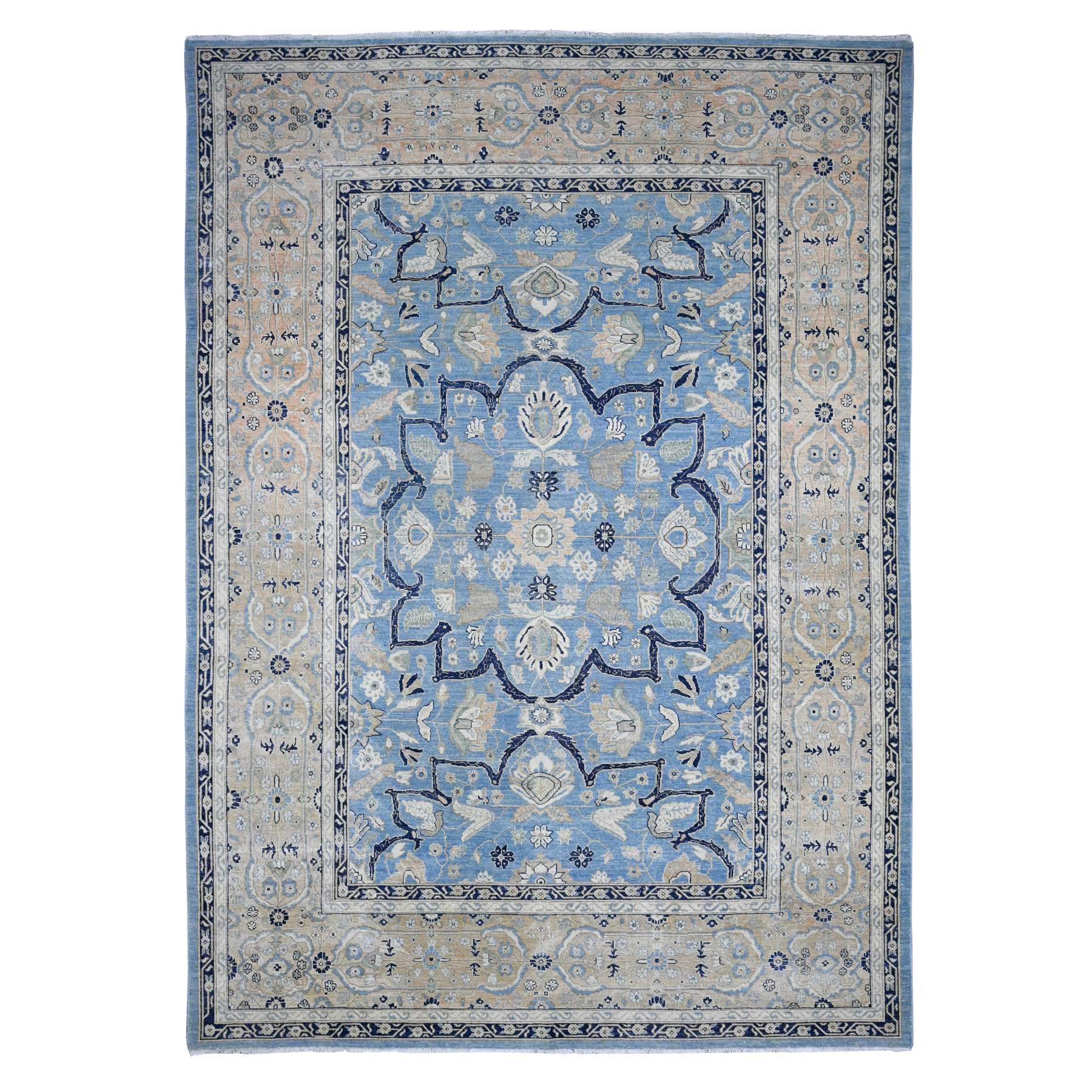 Modern & Contemporary Wool Hand-Knotted Area Rug 8'7